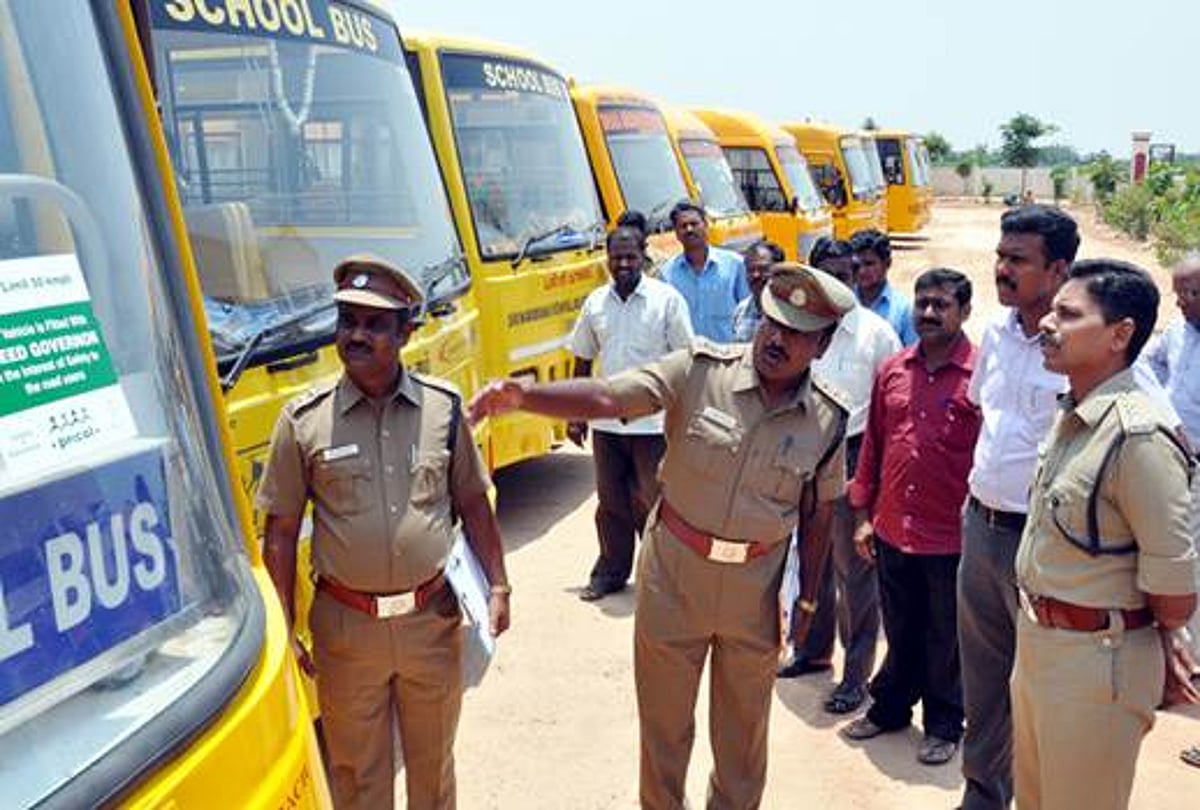 சிதம்பரத்தில் 146 பள்ளி வாகனங்கள் சோதனை: சரியில்லாத 6 வாகனங்கள் திருப்பி அனுப்பப்பட்டன